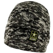 Wholesale - BLACK MEN DIGI CAMO BEANIE, UPC: 193159236243